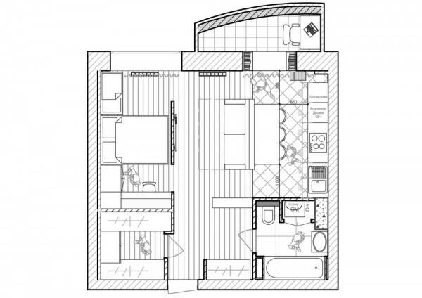 50平米时尚创新的小公寓设计11