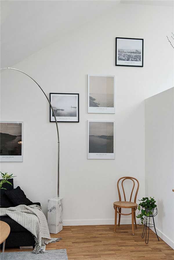  哥德堡舒适优雅的北欧纯白公寓设计8  